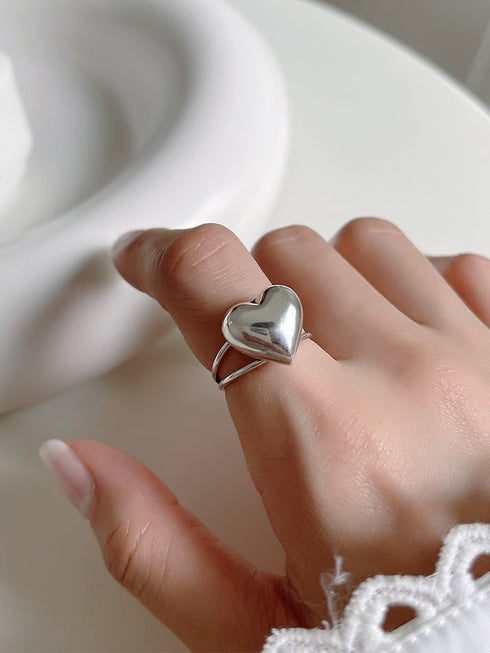 Inel din argint Inima